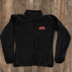 USC zip sweater size medium cotton poly blend
